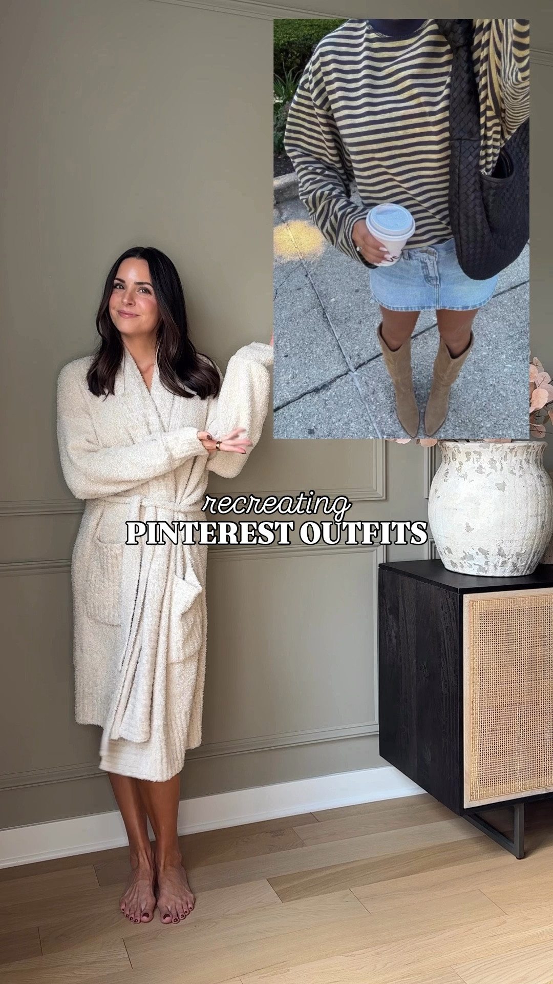 Recreating Pinterest outfits 😍
Stripe shirt: sized up to a L (I am wearing the Amazon look for less which is just about as good as the real one that I’ll also link! Size down in the Lioness one. 
Denim mini skirt: size 6
Boots: true to size, size up if between 

Fall outfit inspo / fall outfit ideas / Amazon fashion outfit / suede western boots

#LTKFindsUnder50 #LTKStyleTip #LTKShoeCrush