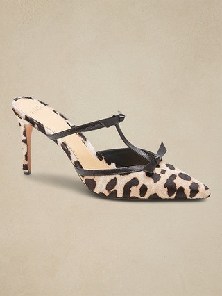 Alexandre Birman | Slim Clarita 85 Leopard-Printed Leather Mule | Banana Republic (US)