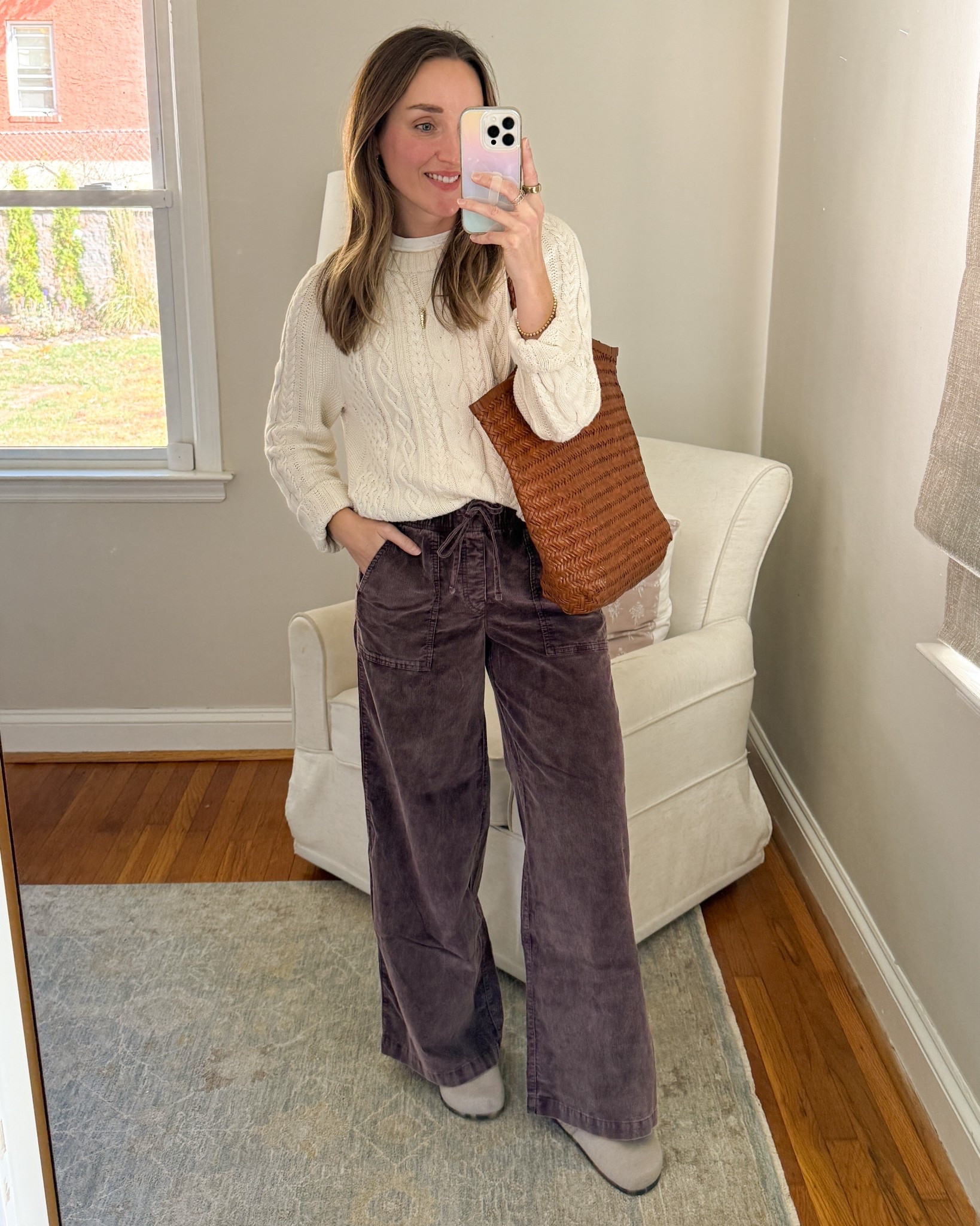 Most popular post of 2025! This was our most popular post in October. If you can snag a pair of these pants, they are on clearance and a great deal. Wearing an XS.