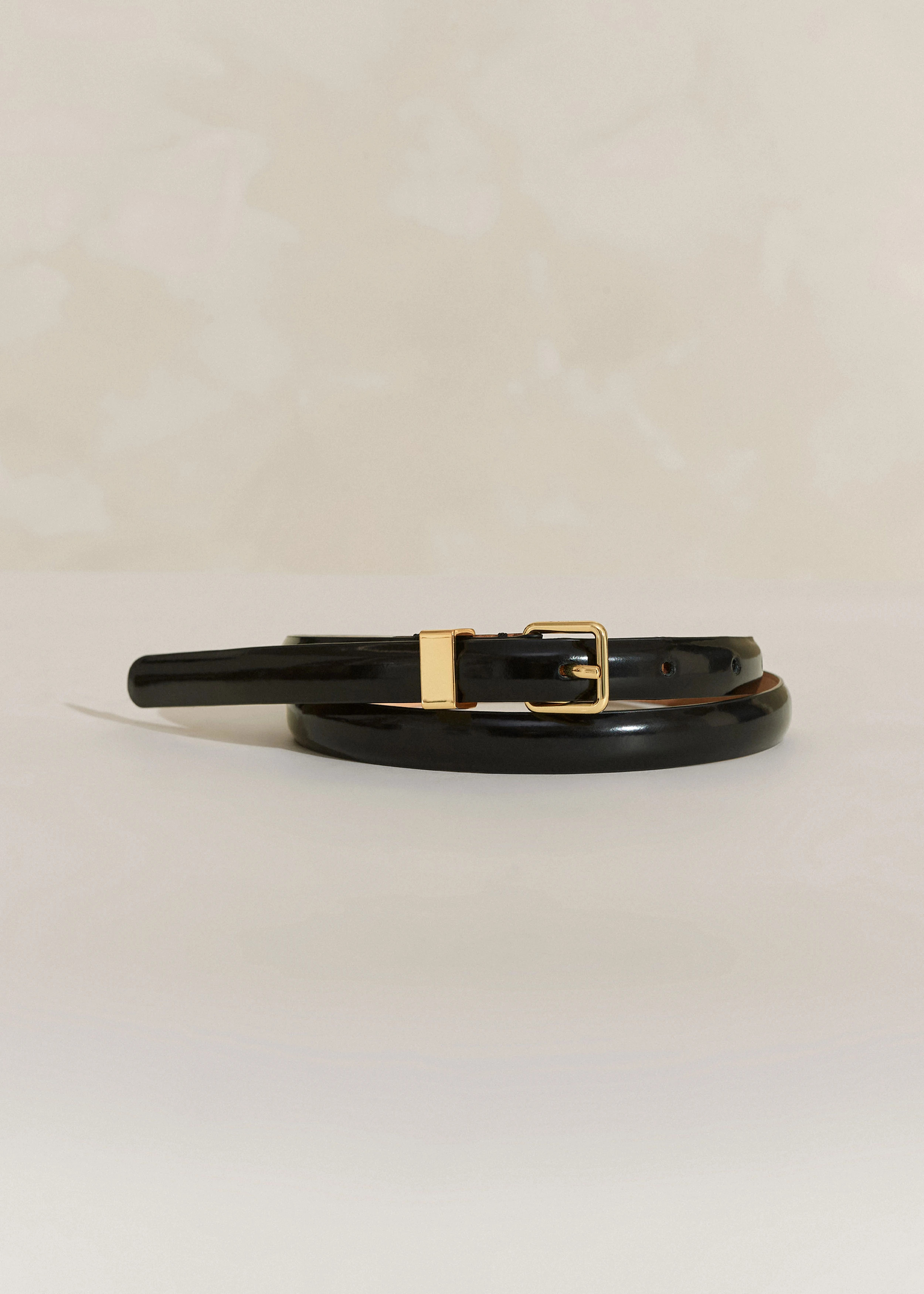 Skinny Smooth Leather Belt | ME+EM US