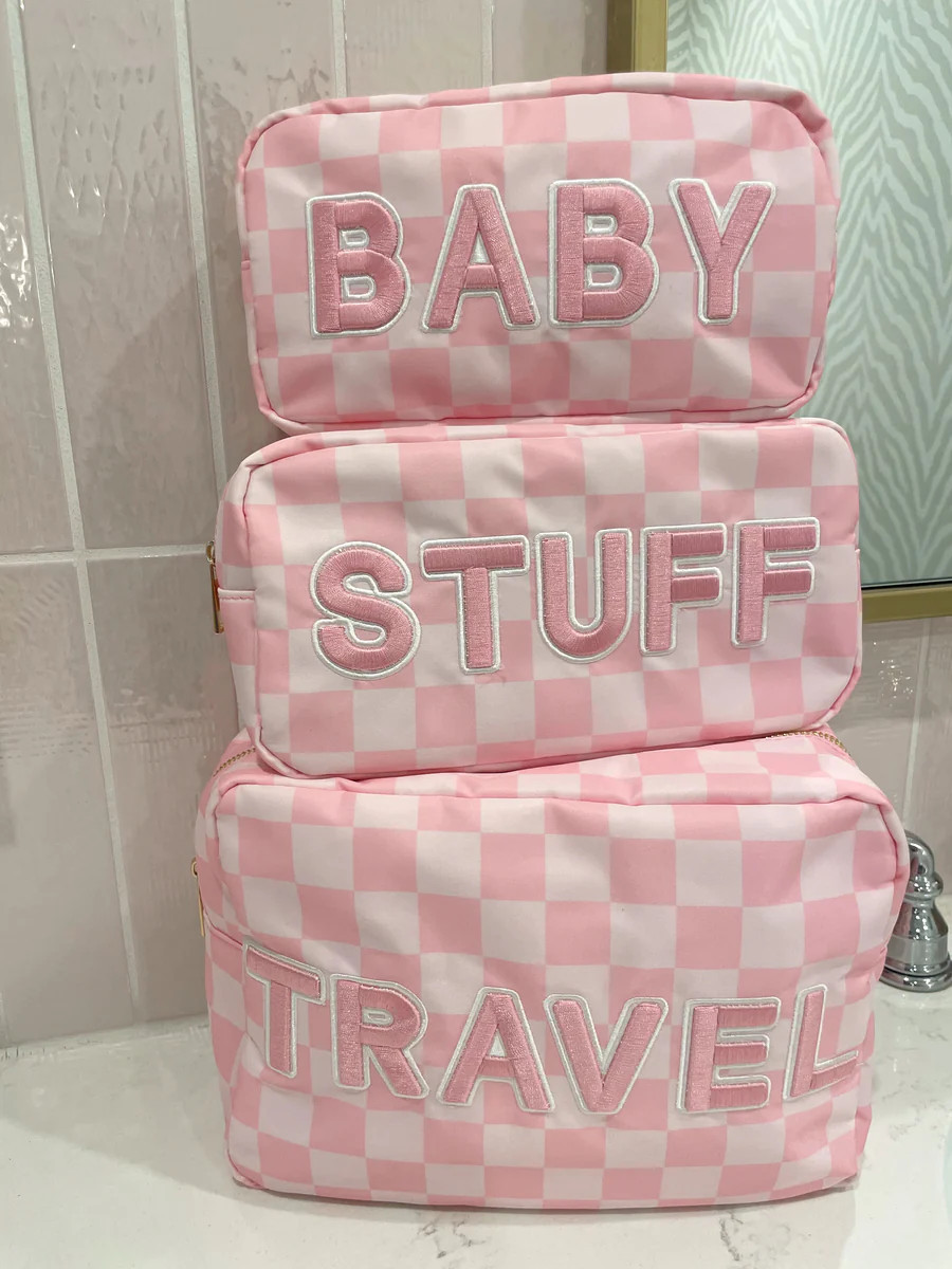 Pink Checkered Bag Bundle | KenzKustomz