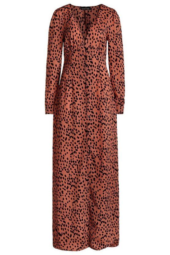 Tall Leopard Print Maxi Dress | Boohoo.com (US & CA)