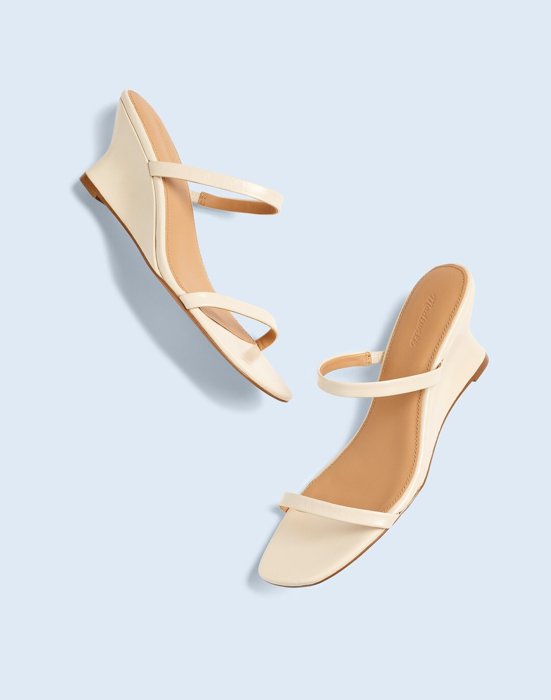 The Kimmy Wedge Sandal in Shiny Leather | Madewell