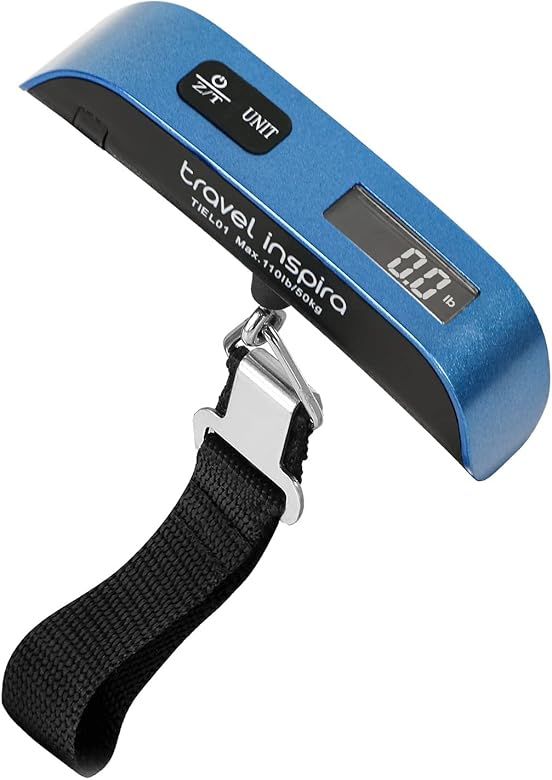 travel inspira Luggage Scale, Portable Digital Hanging Baggage Scale for Travel, Suitcase Weight ... | Amazon (US)