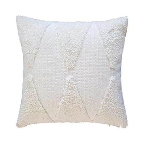 Fennco Styles Handcrafted Tufted Geometric Decorative Throw Pillow Cover & Insert 20" W x 20" L -... | Walmart (US)