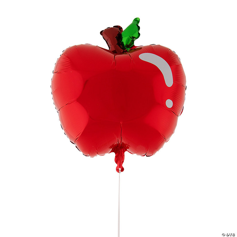 Apple-Shaped 18" Mylar Balloons - 3 Pc. | Oriental Trading Company