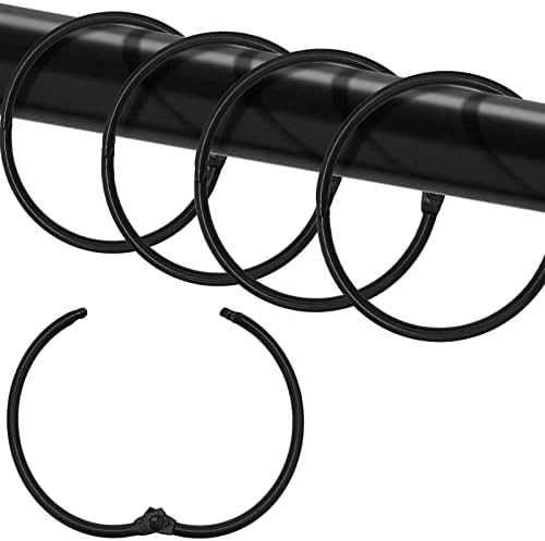 Shower Curtain Hooks Rings,24 Pcs Rustproof Metal Shower Hooks for Shower Curtain,Glide Smoothly ... | Amazon (US)