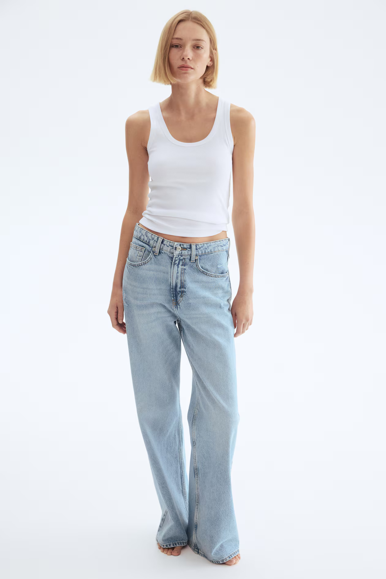 Ava Ultra High Rise Wide Leg Jeans | H&M (US + CA)