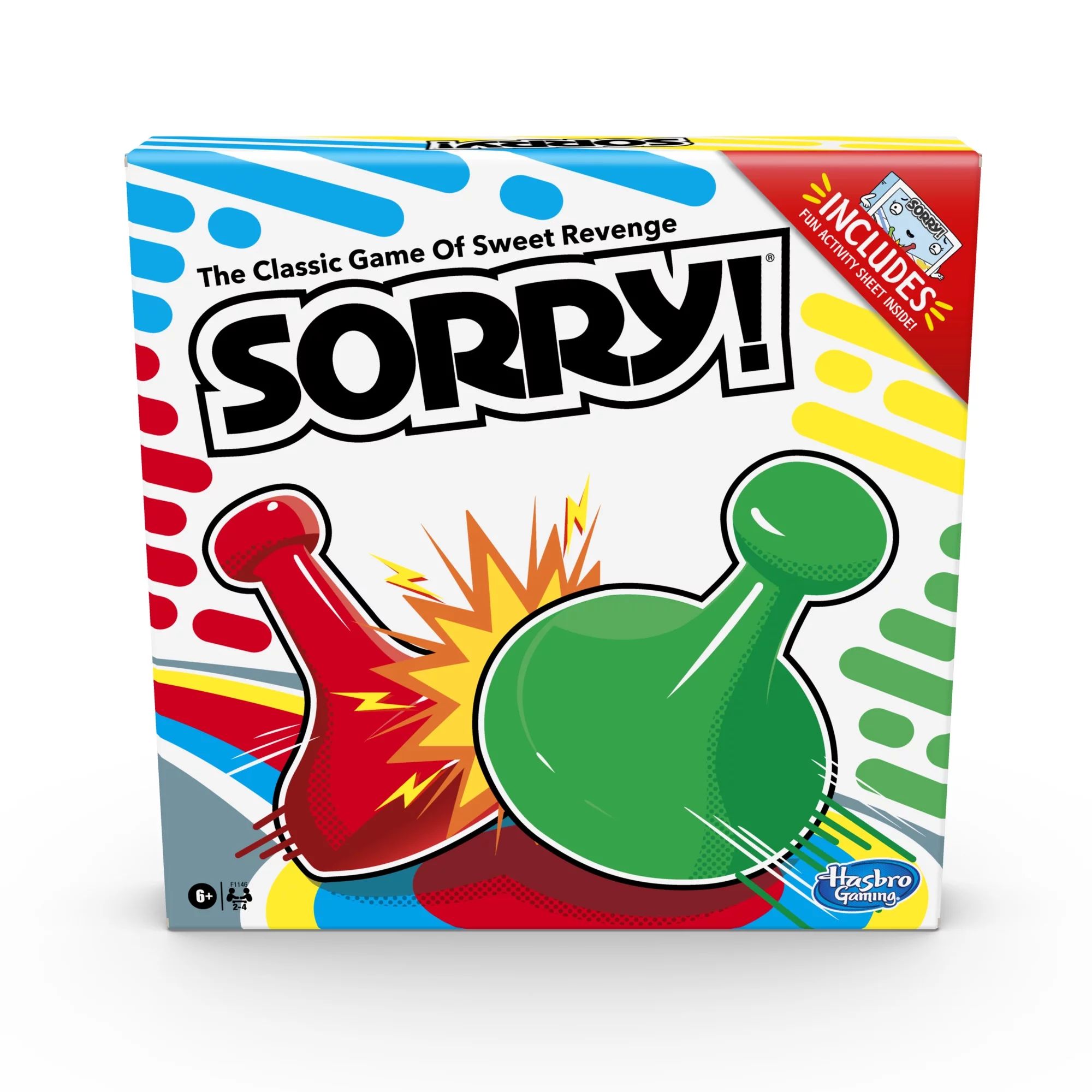 Sorry! Game, Includes Coloring and Activity Sheet For Kids, Classic Family Board Game | Walmart (US)
