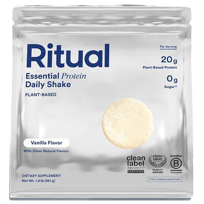 Ritual, Essential Protein Daily Shake, Vanilla, 1 lb (459 g) | iHerb