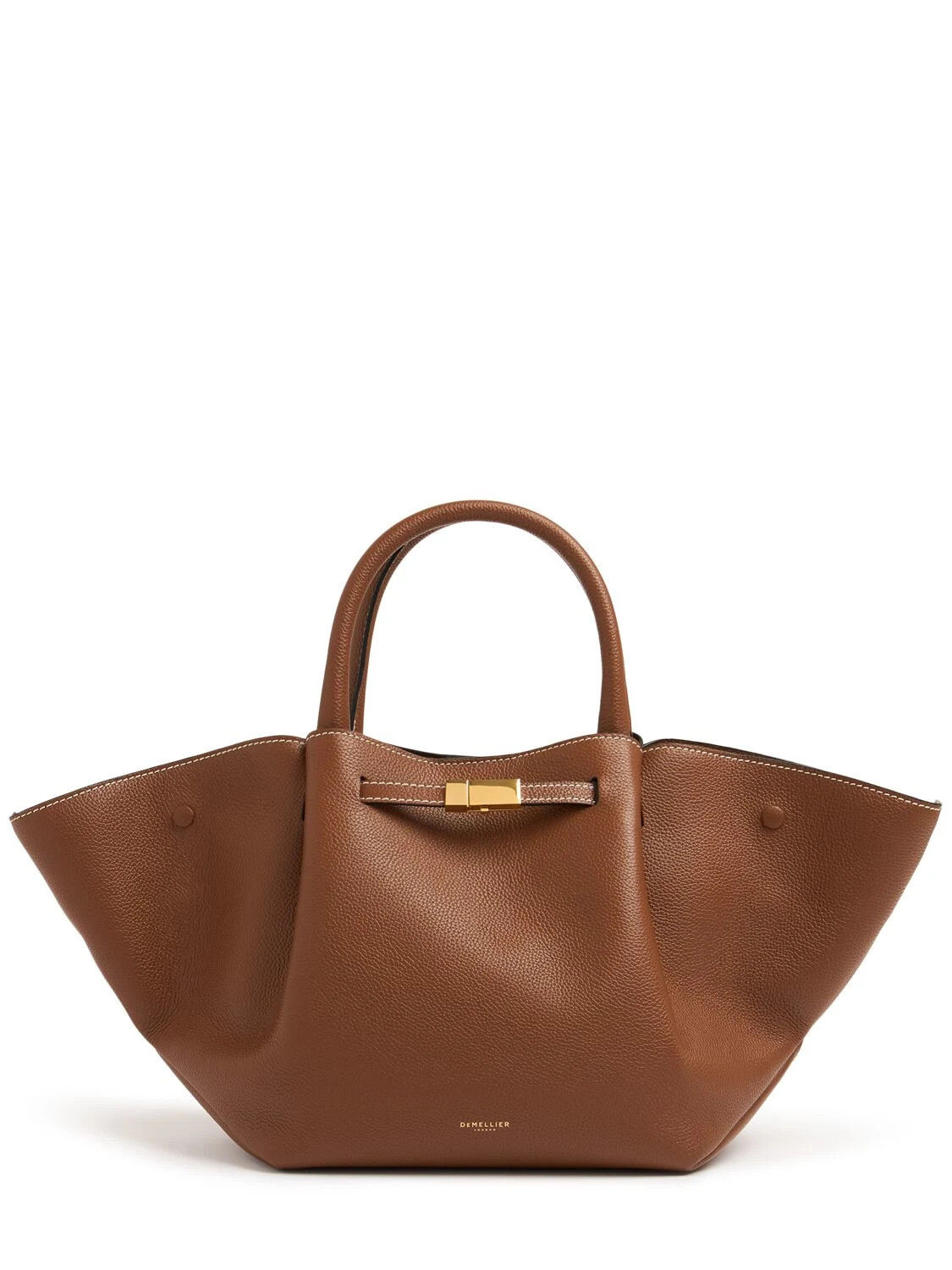 Midi New York Grained Leather Tote Bag | Luisaviaroma