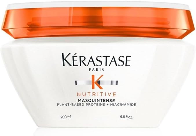 Kérastase Nutritive, Deep Nutrition Soft Mask for Dry and Damaged Fine to Medium Hair, Enriched with Niacinamide and Plant-Based Proteins, Conditions and Adds Softness and Shine, Masquintense, 200 ml | Amazon (UK)