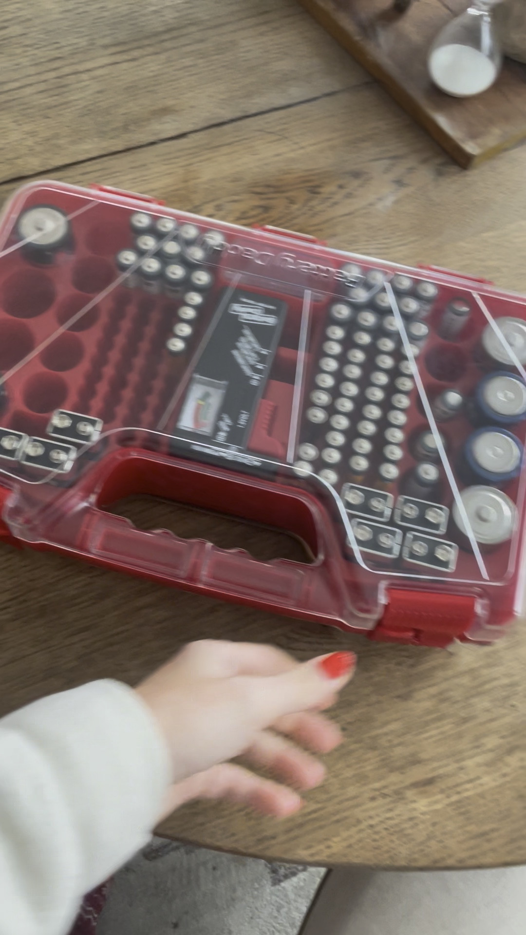 I love this handy battery organizer. The kids can find what they need and we always know if we’re running low  