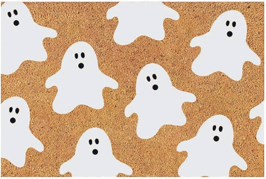 Halloween Ghost Welcome Door Mat for Front Door Entrance Doormat Funny Halloween Door Mat Indoor ... | Amazon (US)