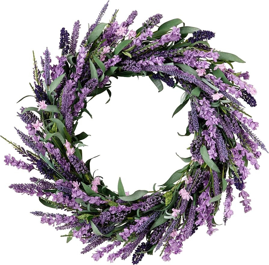 Balsam Hill Provencal Lavender Spring & Summer Wreath - 32" Premium Floral Door Wreath for Indoor... | Amazon (US)
