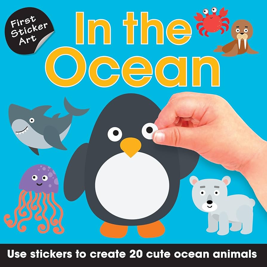First Sticker Art: In the Ocean: Color By Stickers for Kids, Make 20 Pictures! (Independent and E... | Amazon (US)