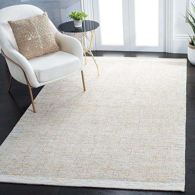 Safavieh Metro Collection 4' x 6' IvoryGrey MET151F Handmade Premium Wool Entryway Living Room Fo... | Amazon (US)