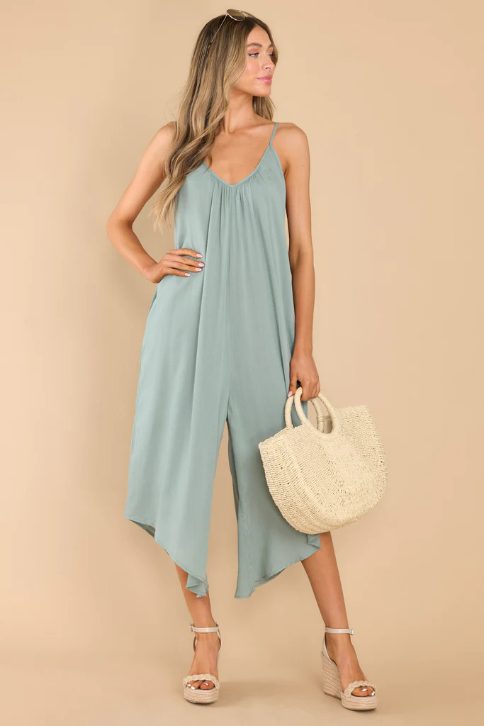 Free Your Mind Sage Jumpsuit | Red Dress 