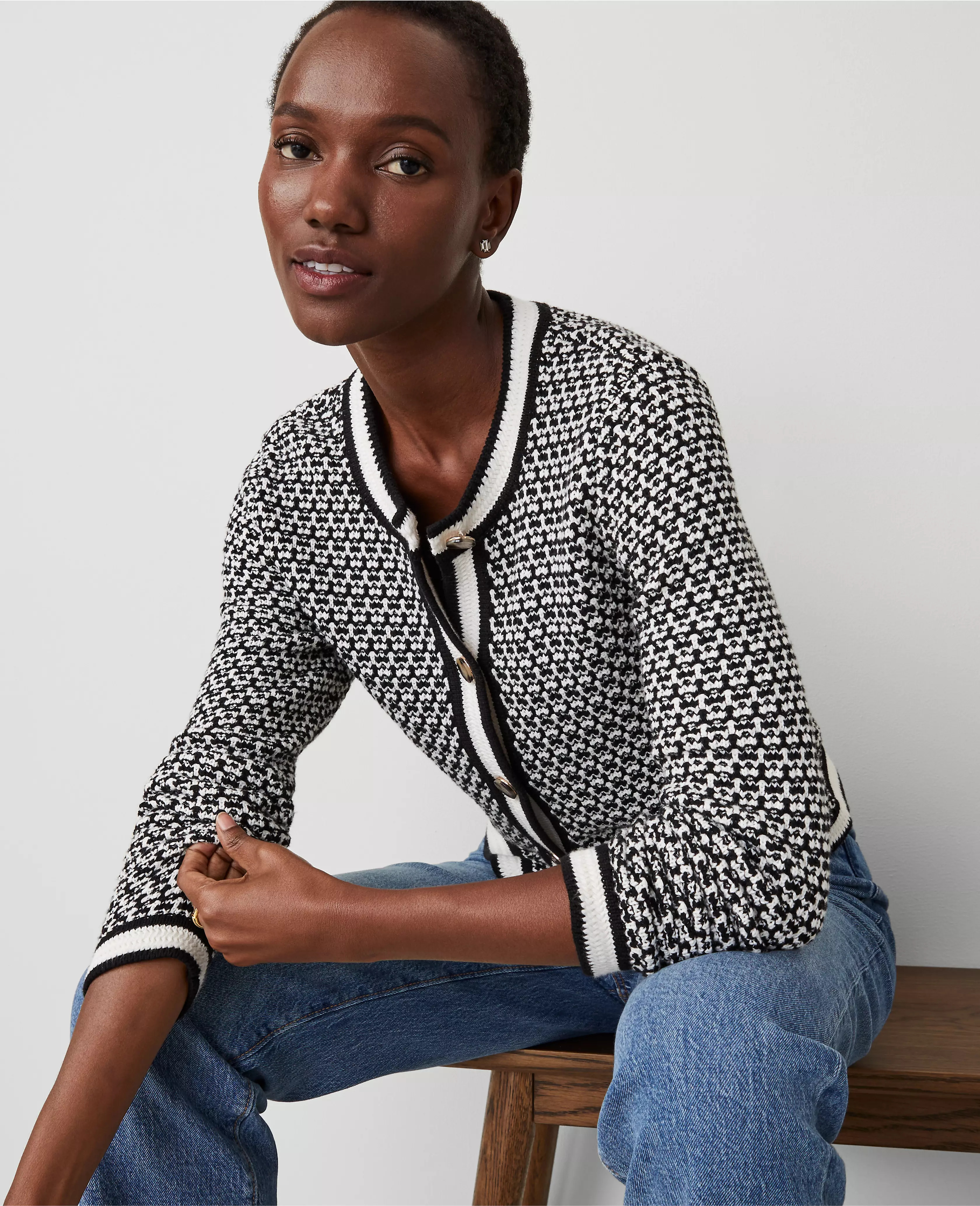 Geo Stitch Jacket | Ann Taylor (US)