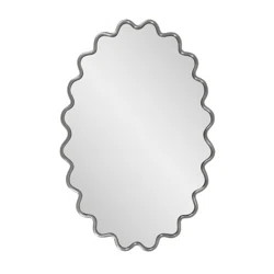 Modern Wavy Framed Oval Wall Mirror | AllModern