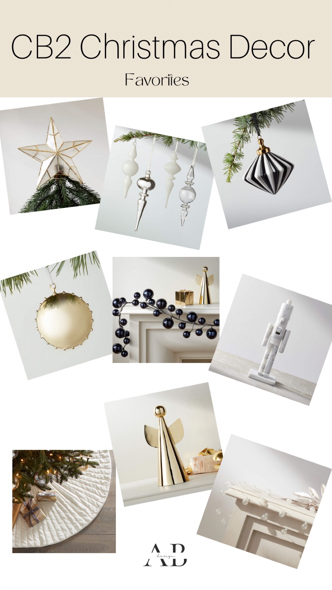 CB2 home decor favorites

Garland, nutcracker, Christmas tree ornament, tree topper, ornaments, tree angle, tree star

#LTKhome #LTKSeasonal #LTKunder50