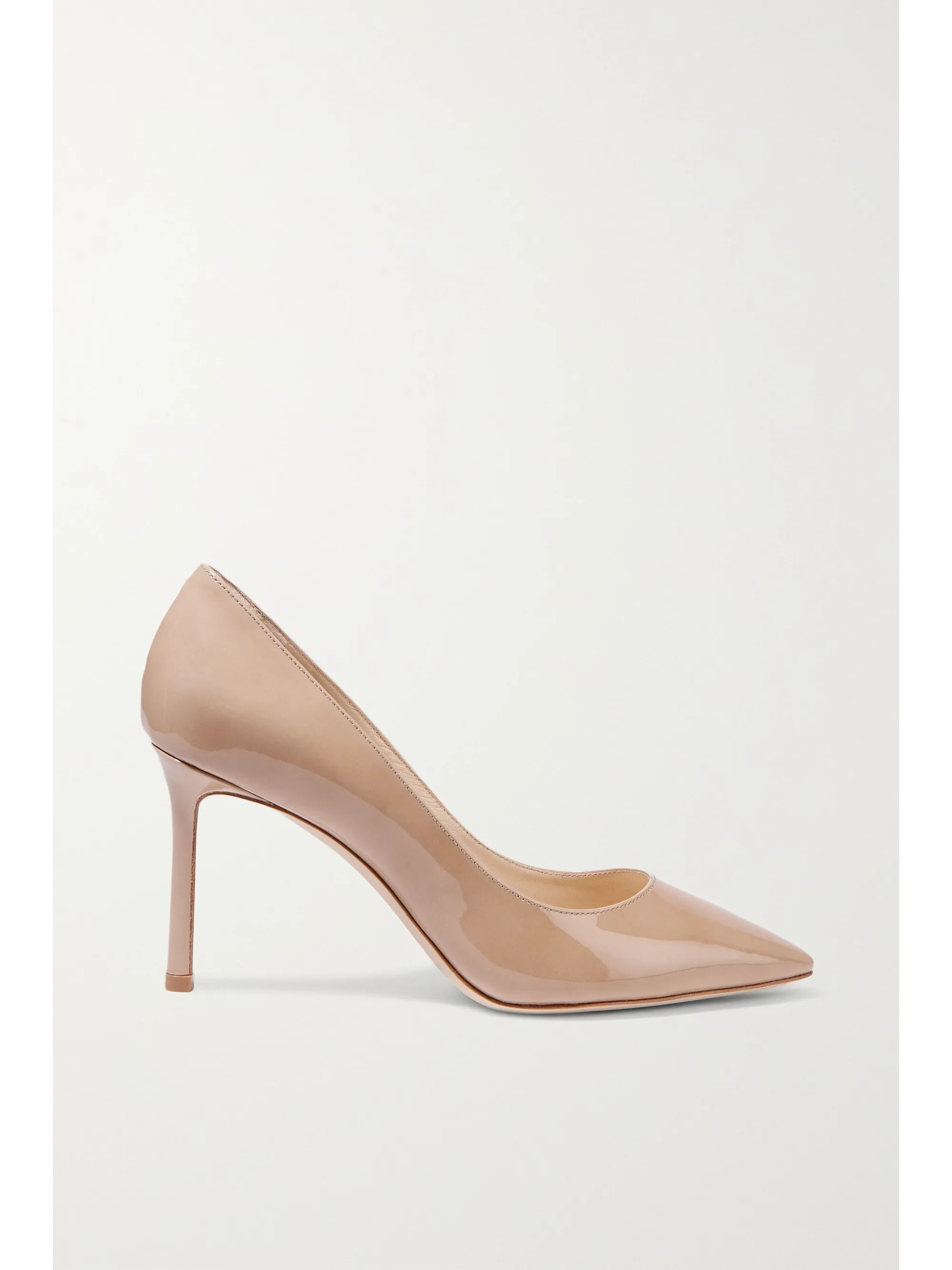 Sand Romy 85 patent-leather pumps | Jimmy Choo | NET-A-PORTER | NET-A-PORTER (UK & EU)