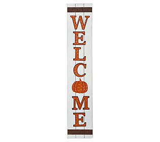 Glitzhome 3D Pumpkin WELCOME Fall Porch Sign | QVC