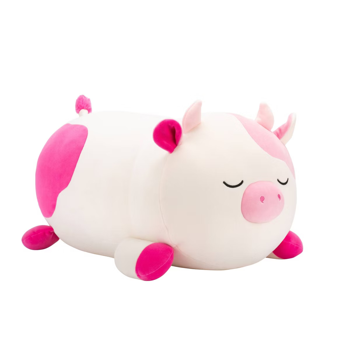 Squishmallows 18" Large Plush Caedyn Pink Spotted Cow Sleepamallows | Target