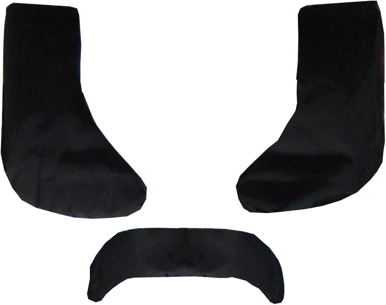 70's Disco Black Fake Hair Facial Lamb Chop Sideburns & Mustache Costume Accessory | Amazon (US)