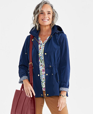 Women's Hooded Anorak, Created for Macy's | Macy's