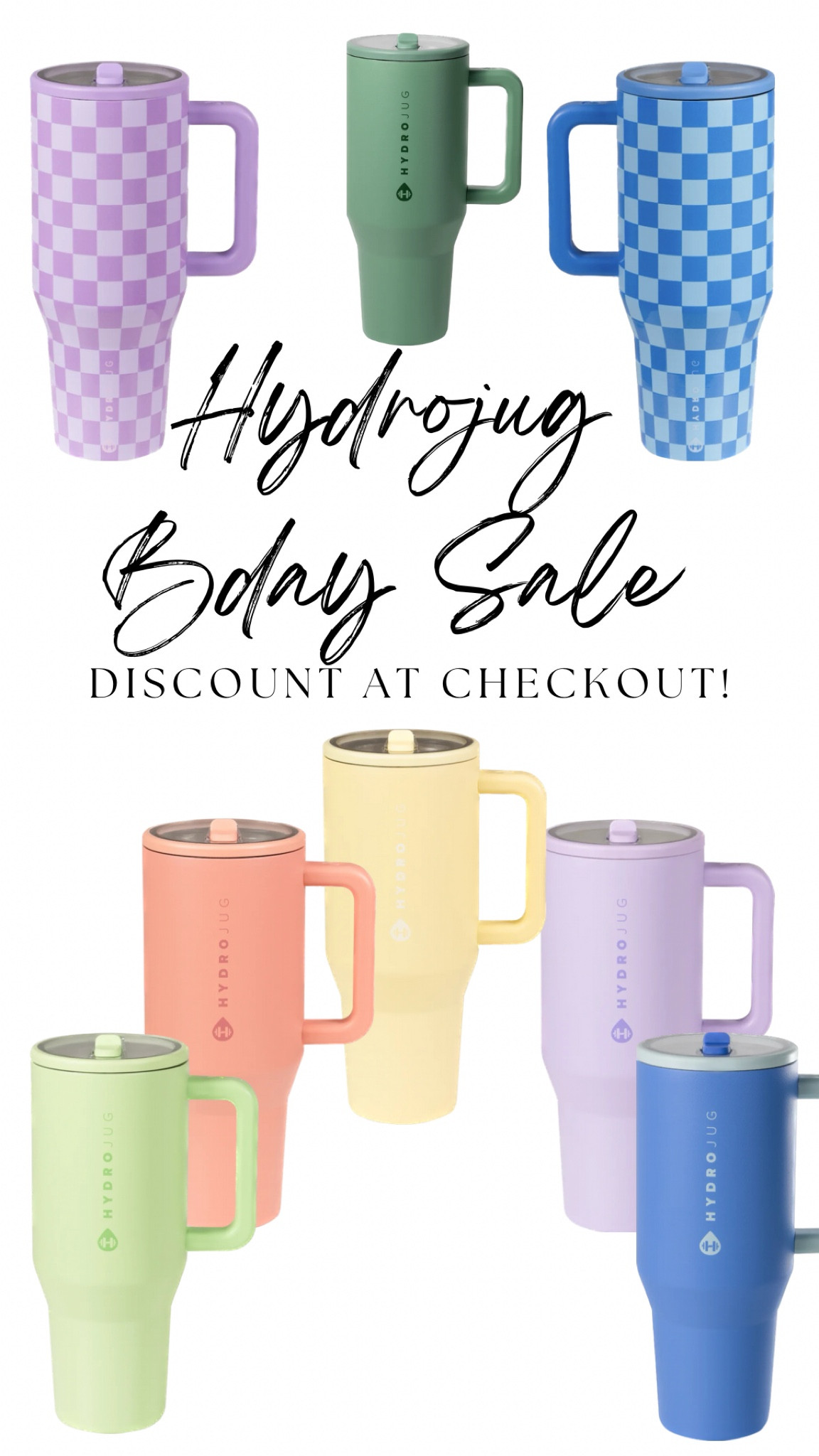 Hydrojug Birthday Sale - 20% off! 
Discount at checkout 
(after sale use code: wild) 



#LTKHome #LTKFitness