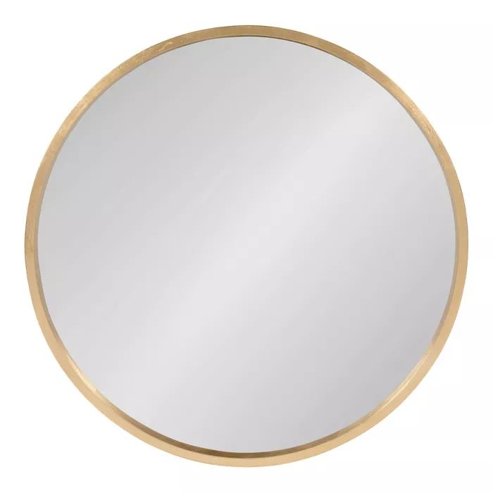 Kate and Laurel Travis Round Wood Accent Wall Mirror | Target