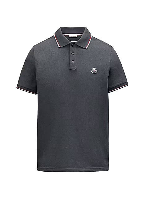 Moncler Cotton Short-Sleeve Polo Shirt | Saks Fifth Avenue