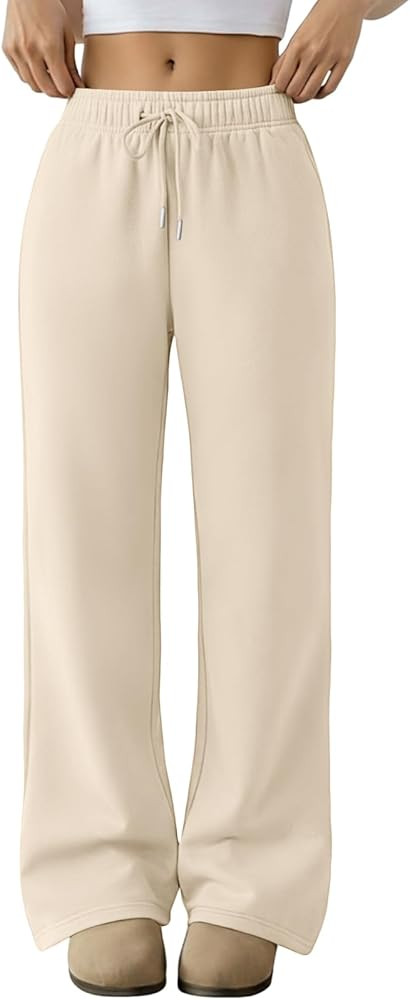 Trendy Queen Womens Sweatpants Baggy Wide Leg Barrel Pants Lounge Comfy Palazzo Joggers with Pock... | Amazon (US)