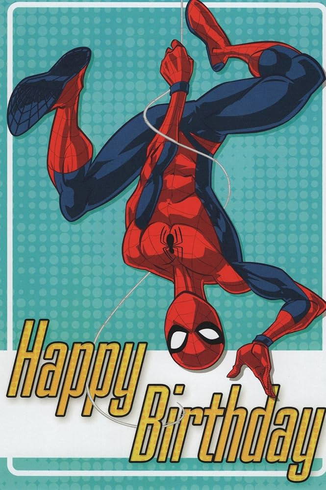 Spider-man Greeting Card (Spiderman)Happy Birthday Card | Amazon (US)