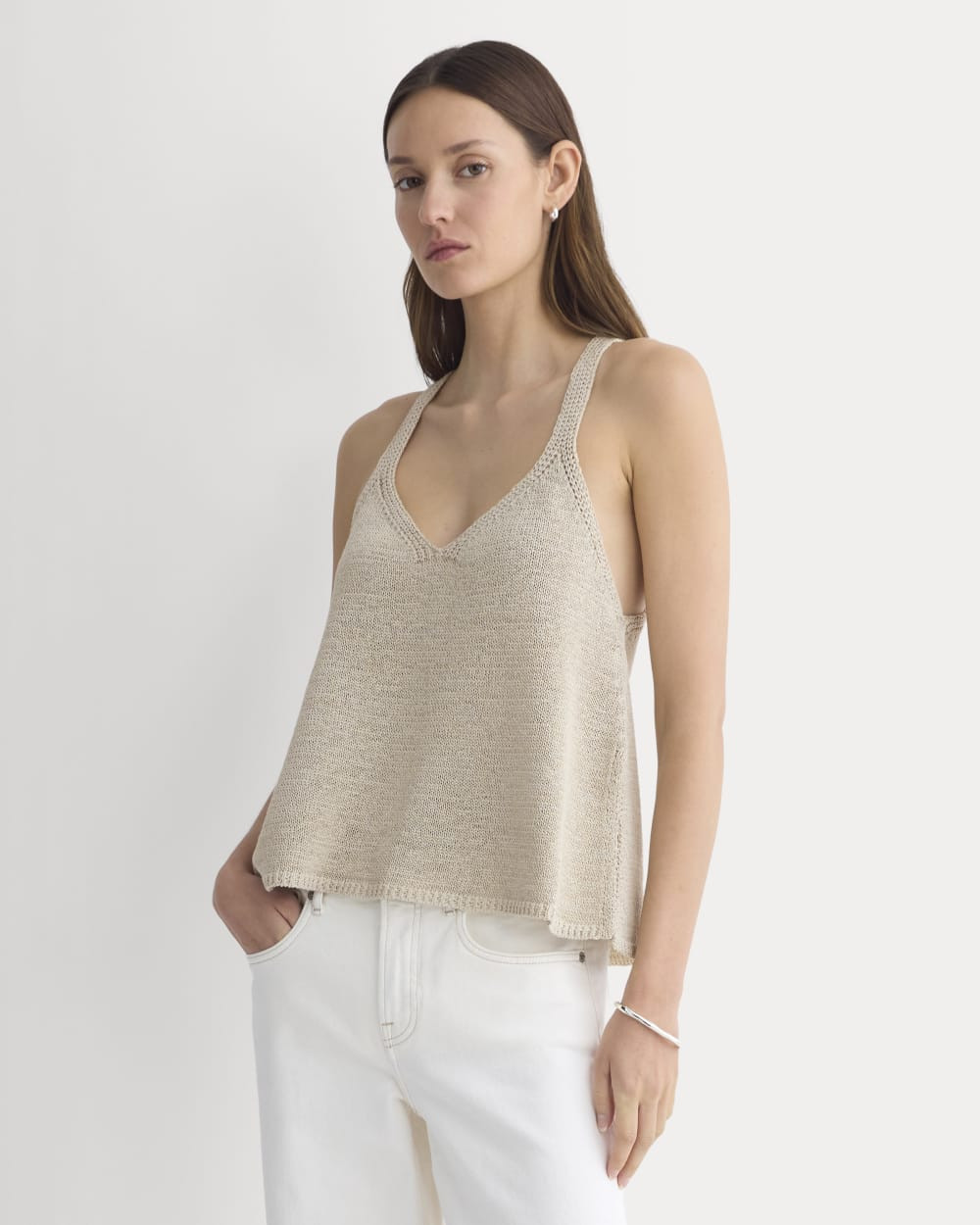 Racerback V-Neck Sweater | Peyote | Everlane