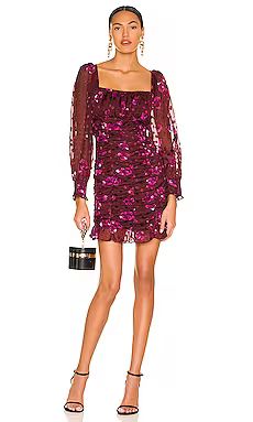 ASTR the Label Rosalee Dress in Fuchsia Burnout Floral from Revolve.com | Revolve Clothing (Global)