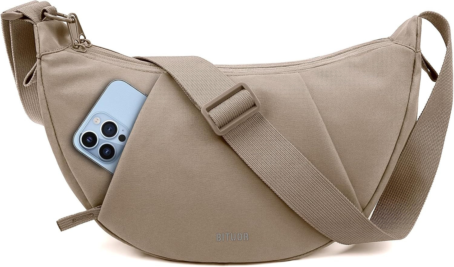 Crossbody Bag for Women Anti-theft Crescent Shoulder Bag Purse Hobo Bag | Amazon (US)
