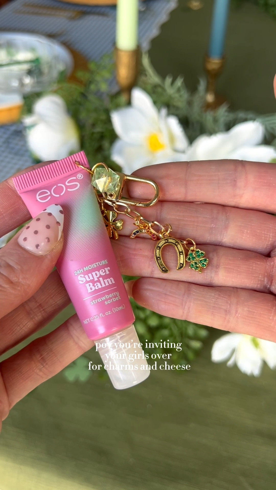 March hosting idea! Charms and cheese night ☘️🥂🧀 
Here are the supplies to make these lip balm charms or charm bracelets + the cheese board! 🎉

#LTKfoodie #LTKSeasonal #LTKHome
