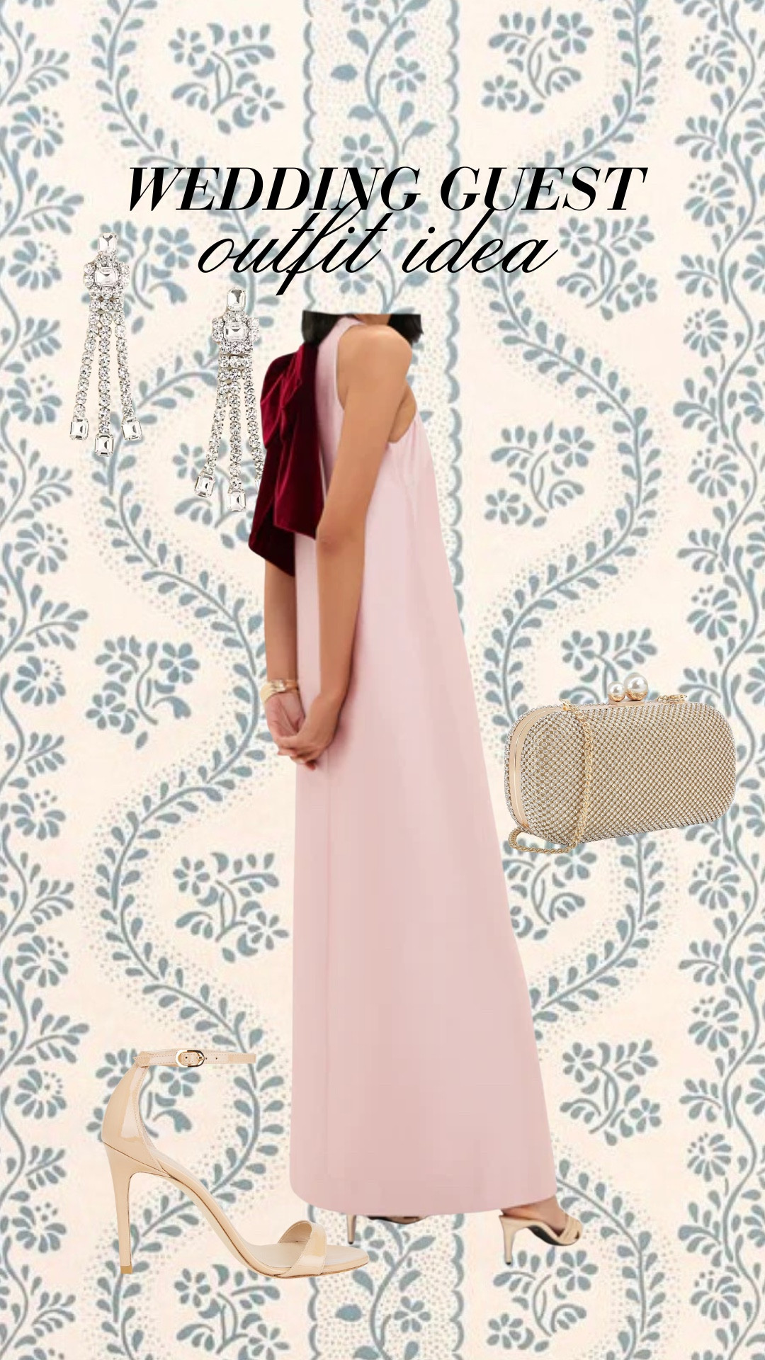 Winter wedding guest outfit idea!