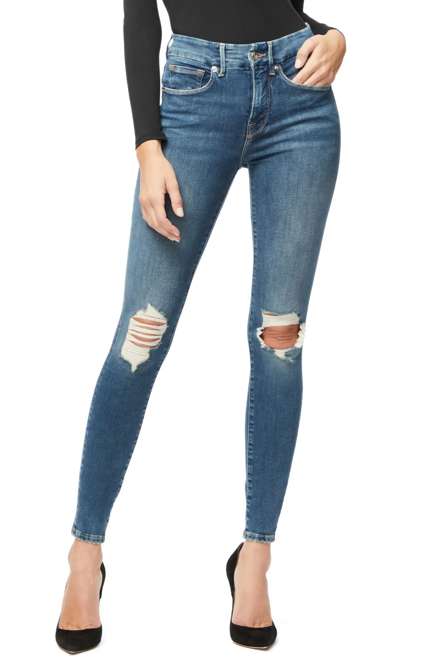 Good Legs Ripped High Waist Ankle Skinny Jeans | Nordstrom
