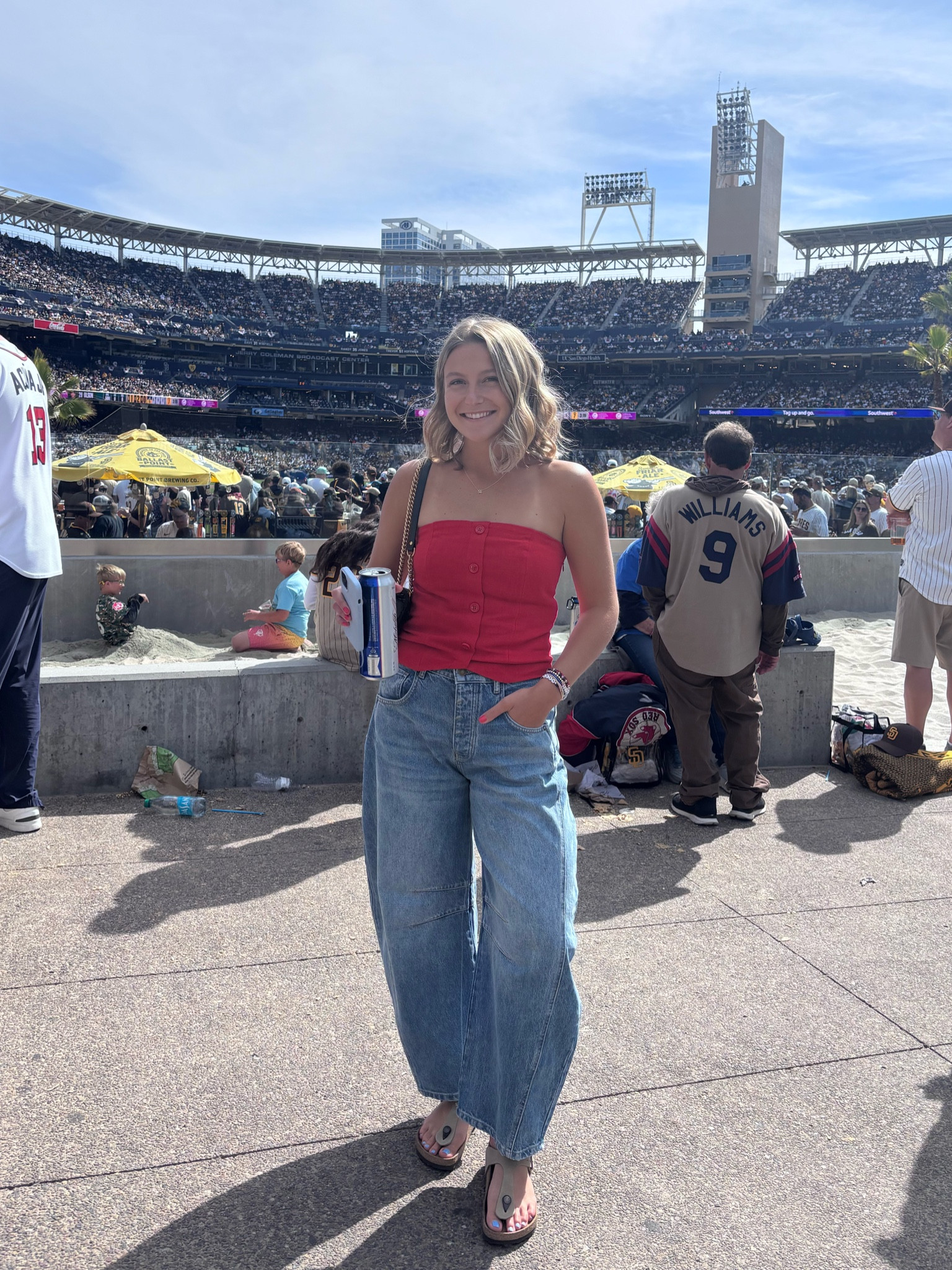 size 27 pants and M top!