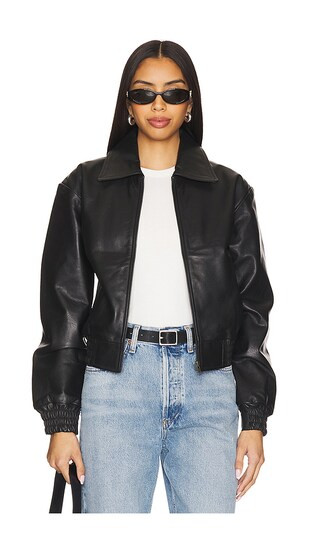 Bomber Jacket in Black | Revolve Clothing (Global)