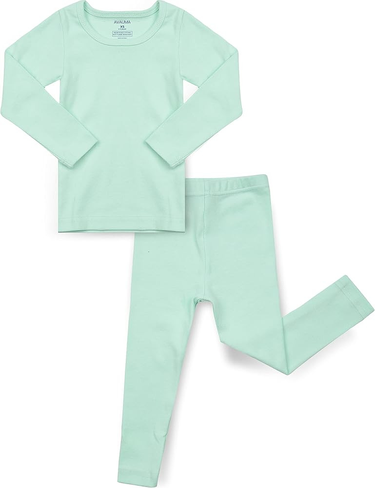AVAUMA Baby Boys Girls Pajama Set Kids Toddler Snug fit Basic Cotton Sleepwear pjs for Daily | Amazon (US)