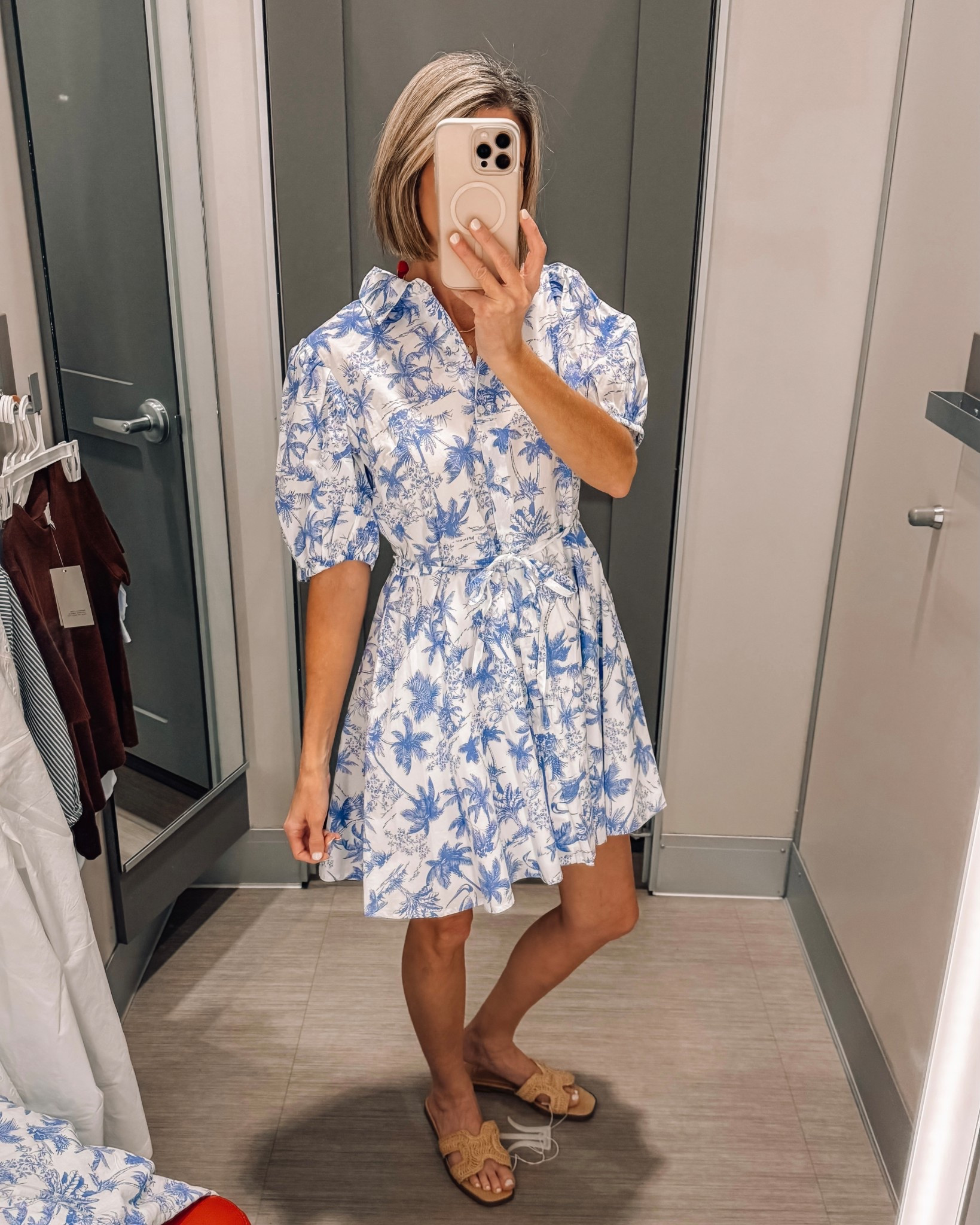 Y’all know my love for blue and white runs deep! Found the prettiest little mini dress at Target today. Removable tie belt, puff sleeves, buttons and pockets. Wearing a small 

Spring dress | Easter dress | blue and white dress | wedding Shower dress | Baby shower dress | Brunch outfit idea 



#LTKSeasonal #LTKSpringSale #LTKootd