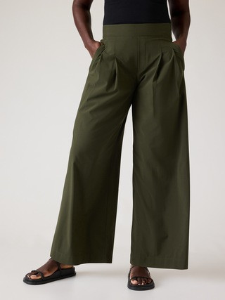 Brooklyn Heights High Rise Pleated Wide Leg Pant | Athleta
