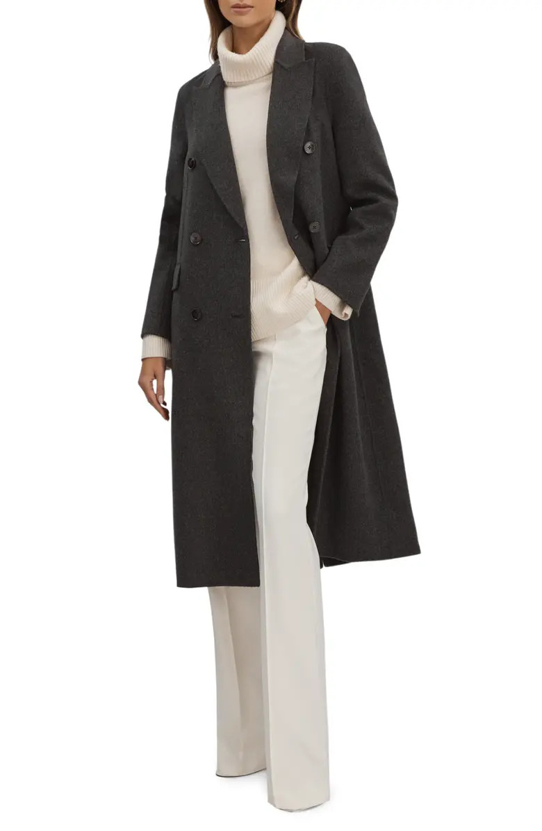 Arla Double Breasted Wool Blend Coat | Nordstrom