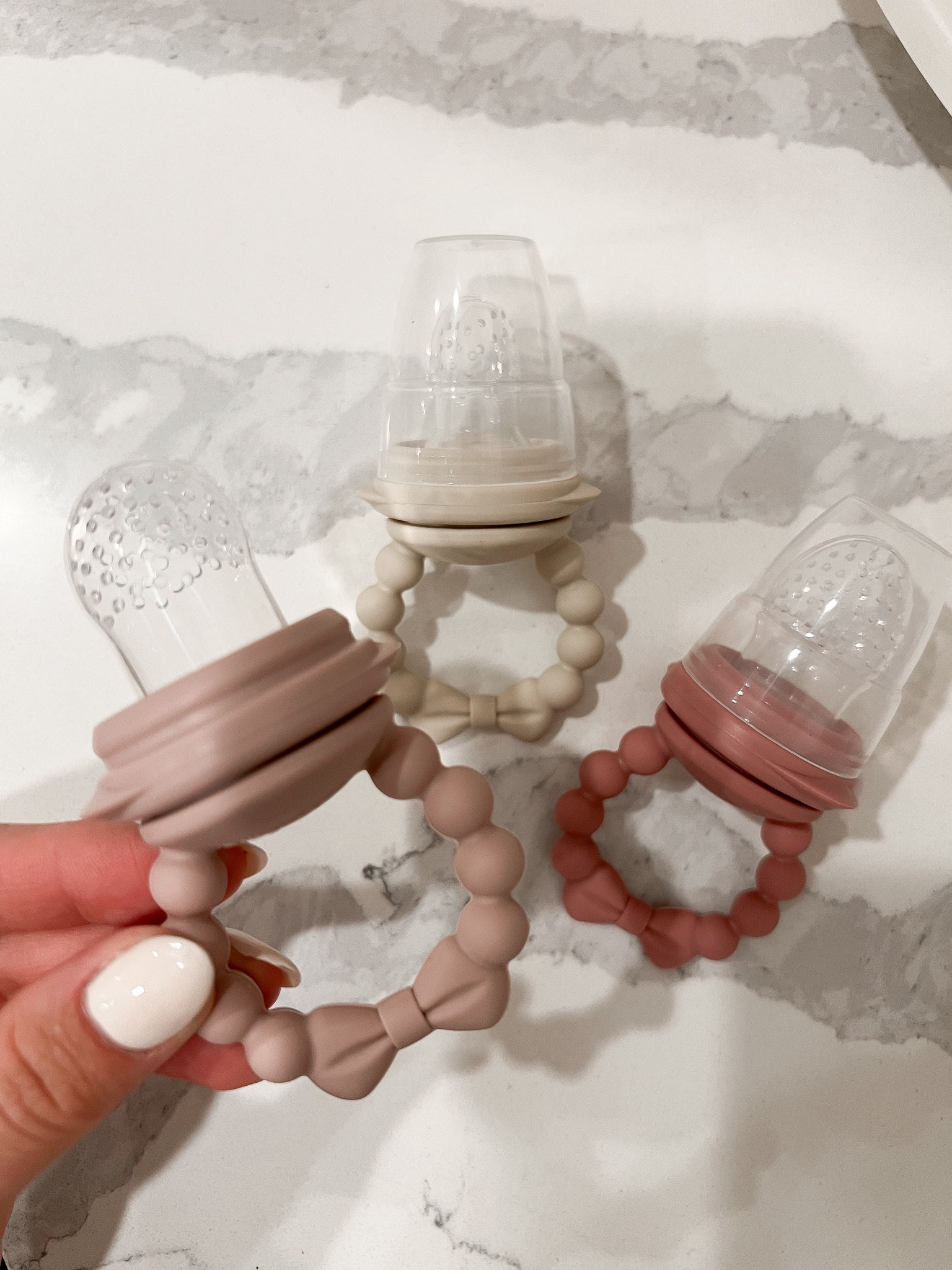 Baby teether & feeder. Great for introducing new foods and frozen fruit for teething. Amazon find. 

#LTKKids #LTKBaby #LTKBump