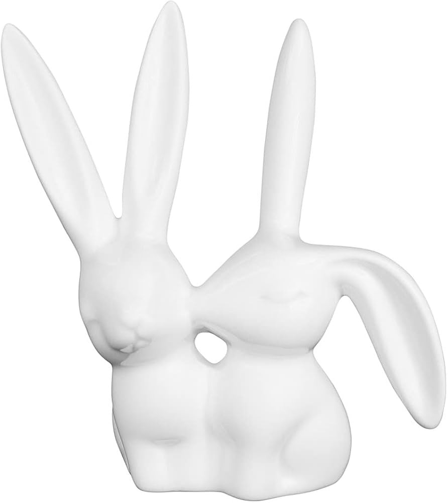 Creative Co-Op DA2618 White Ceramic Bunny Ring Holder, 3" L x 4" H | Amazon (US)