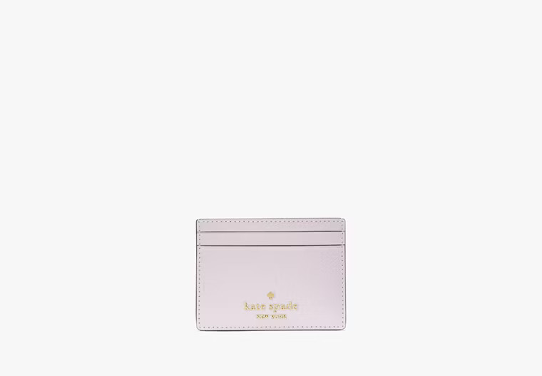 Kate Spade Madison Small Slim Card Holder, Pale Amethyst | Kate Spade Outlet